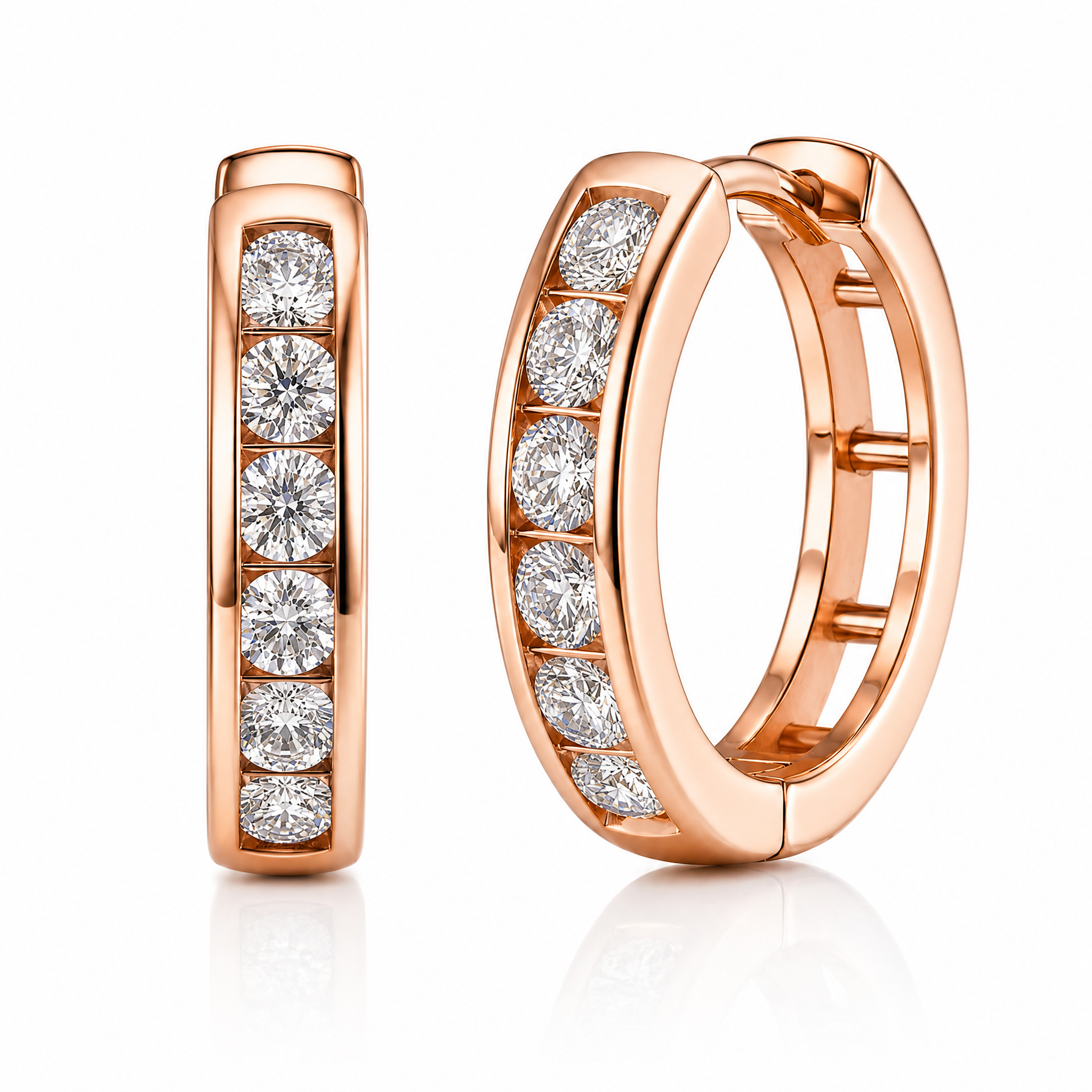 Lumière Line Huggie Earrings