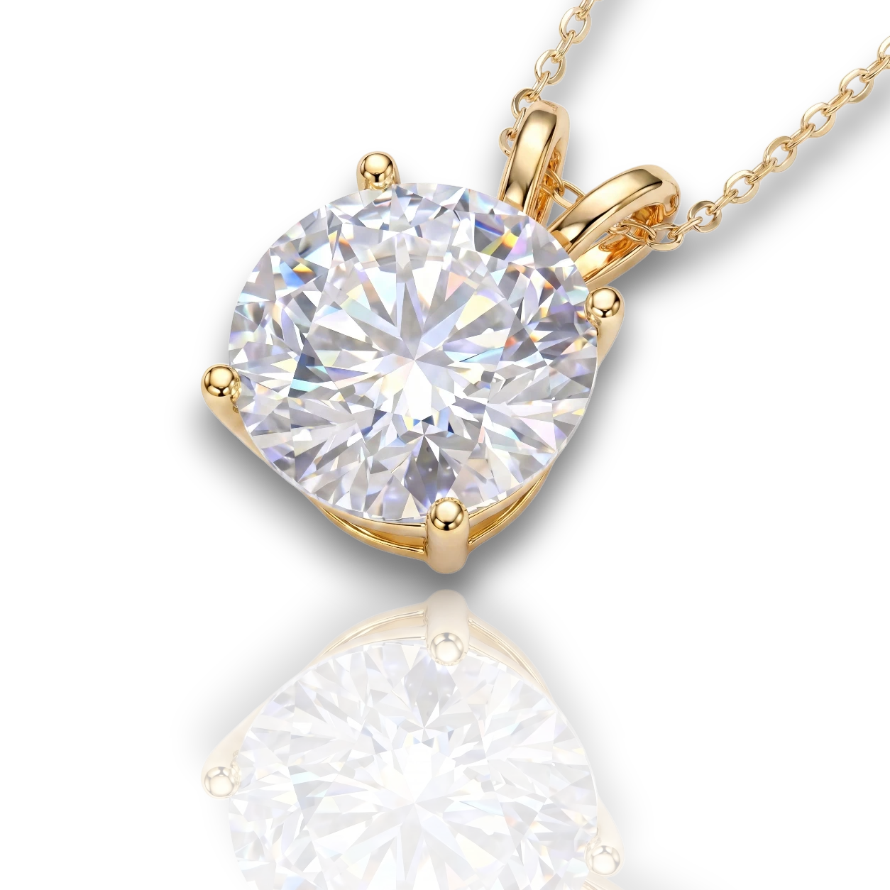 18K Yellow Gold Vermeil / 5.00 CARAT 