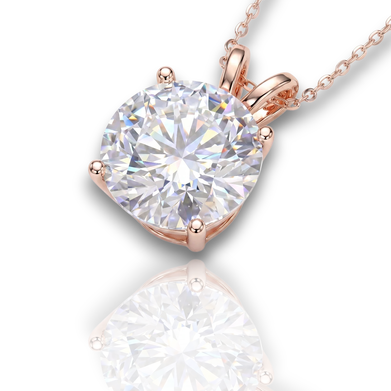 18K Rose Gold Vermeil / 5.00 CARAT