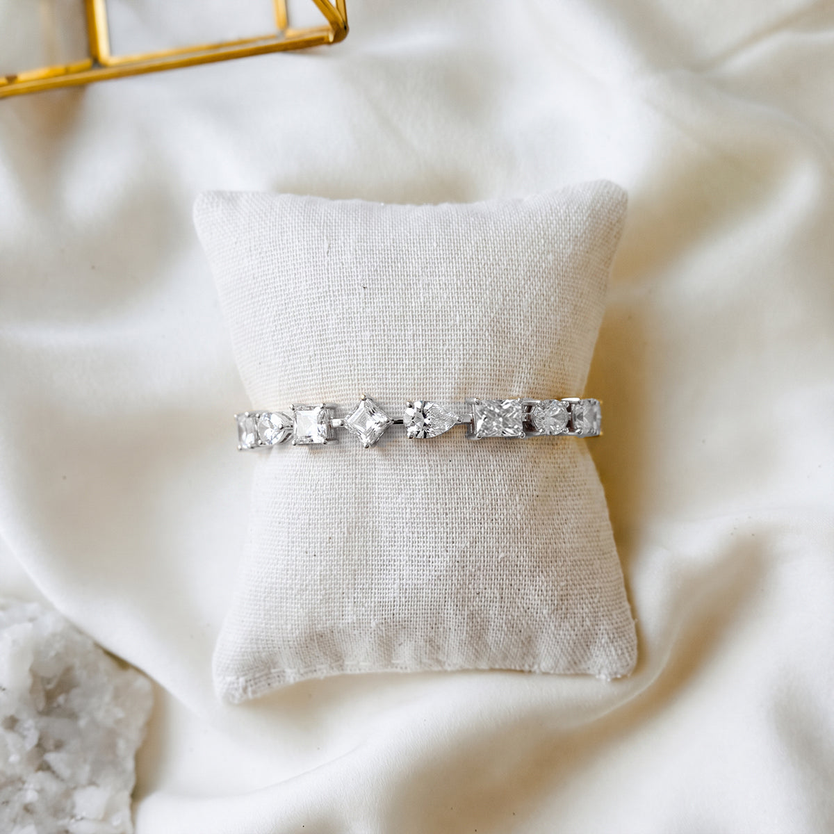 18K White Gold Vermeil