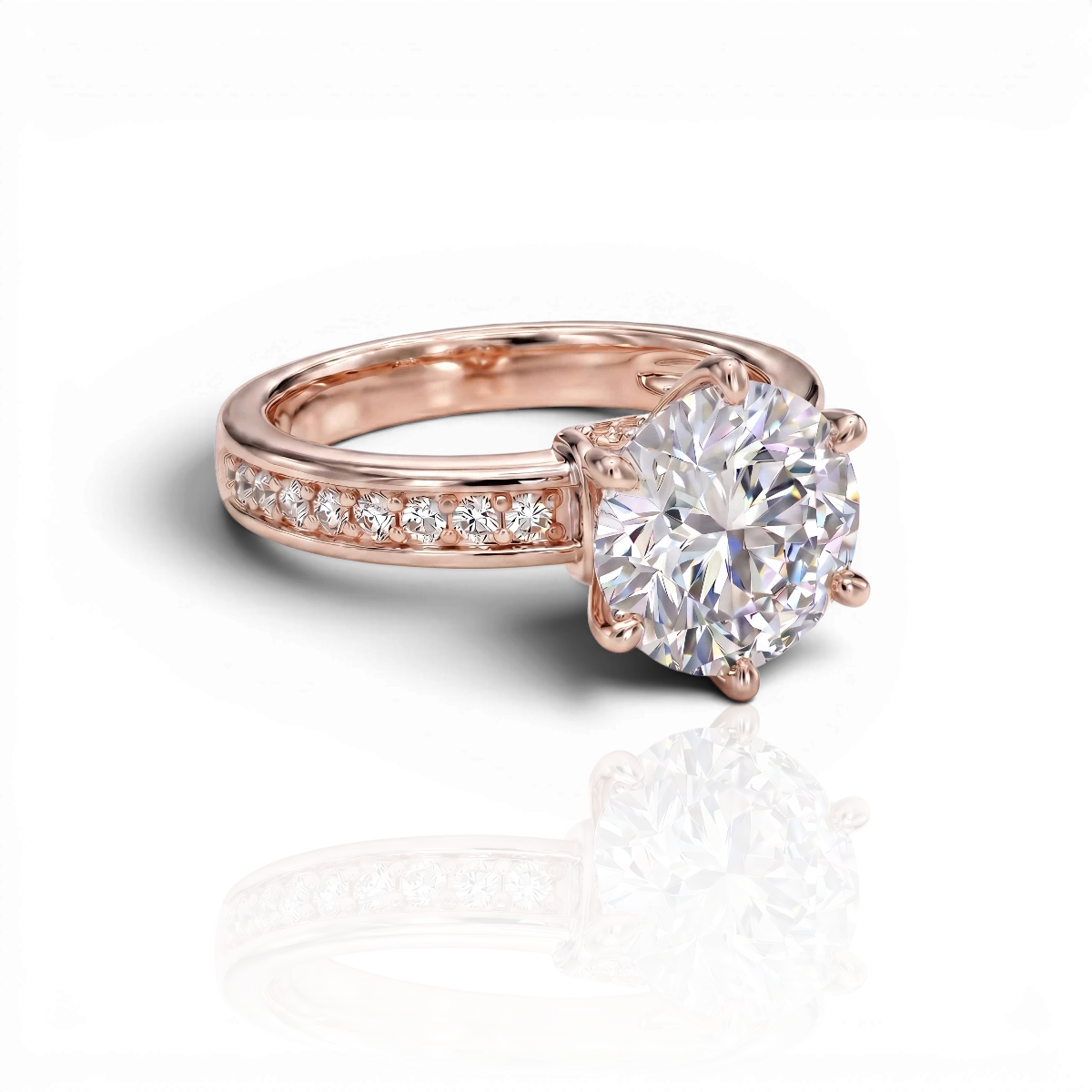 18K Rose Gold Vermeil / 5.00 CARAT