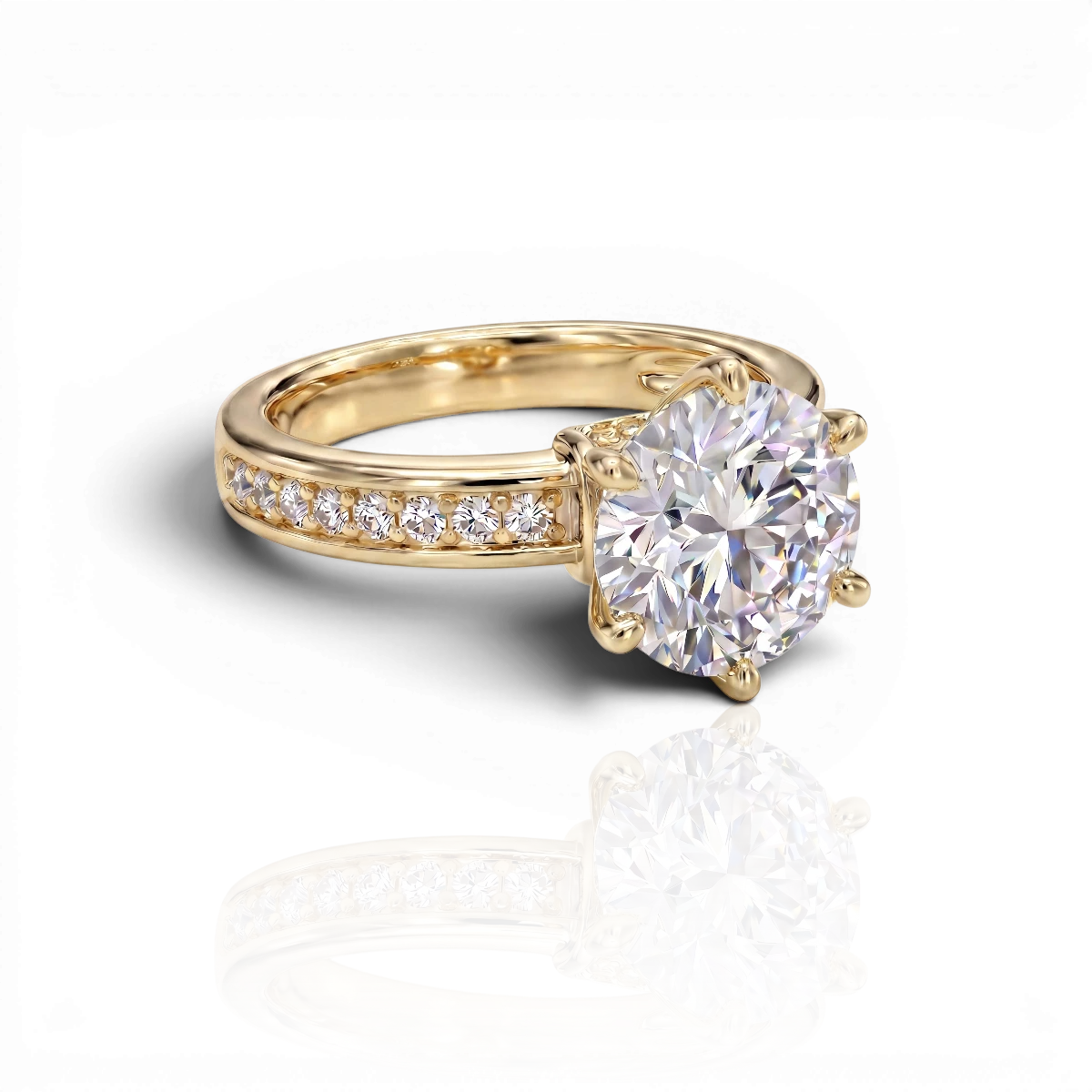 18K Yellow Gold Vermeil / 5.00 CARAT