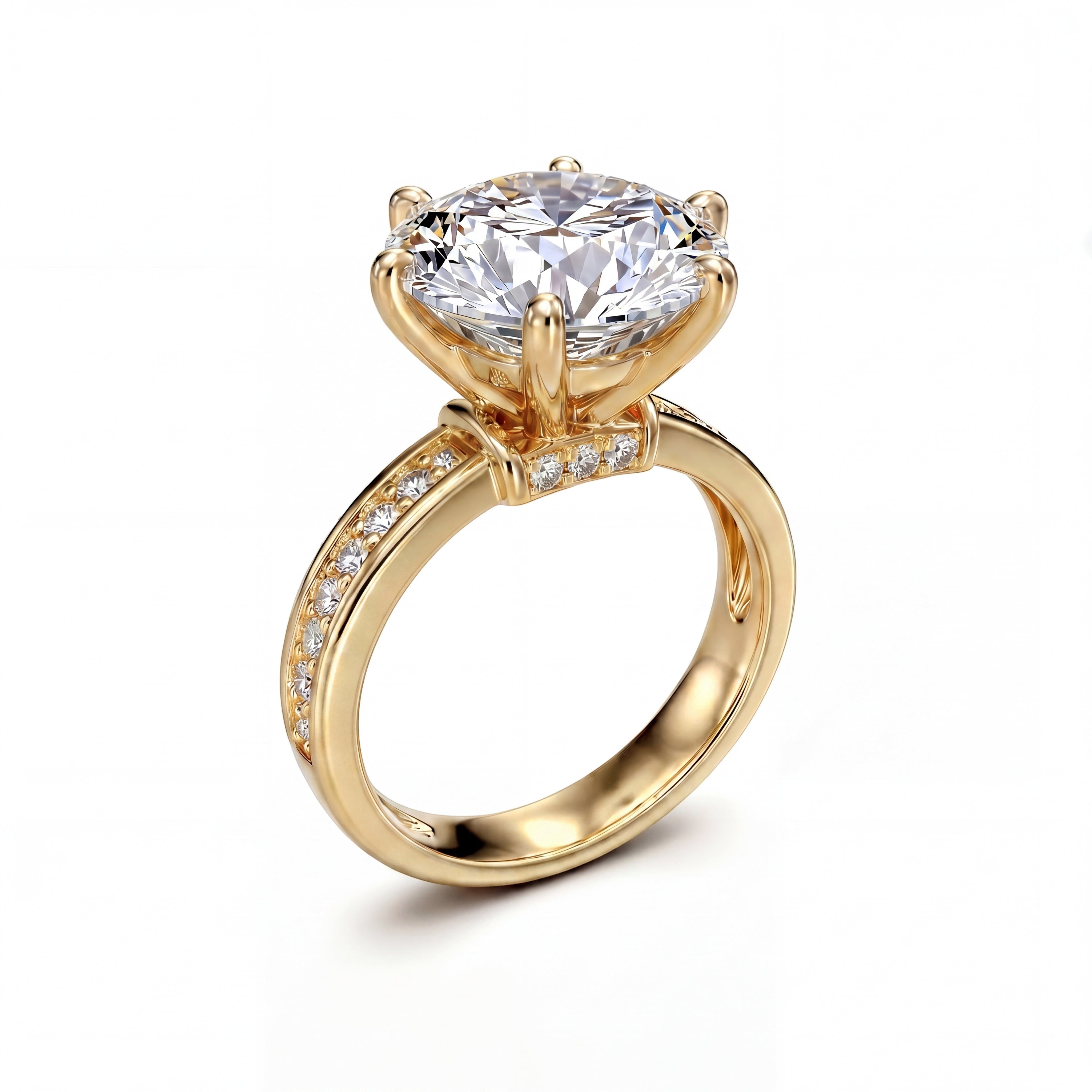 18K Yellow Gold Vermeil / 5.00 CARAT