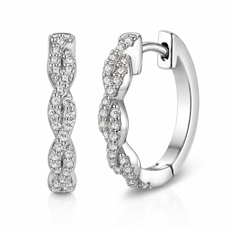 Seraphine Twist Huggie Earrings