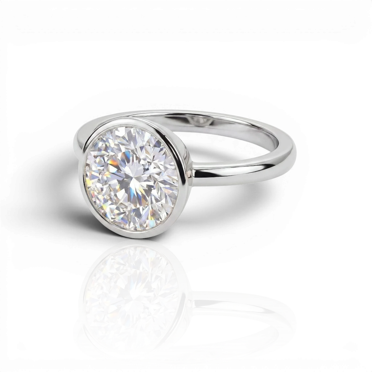 18K White Gold Vermeil