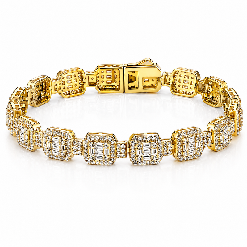 Éclat Grid Tennis Bracelet