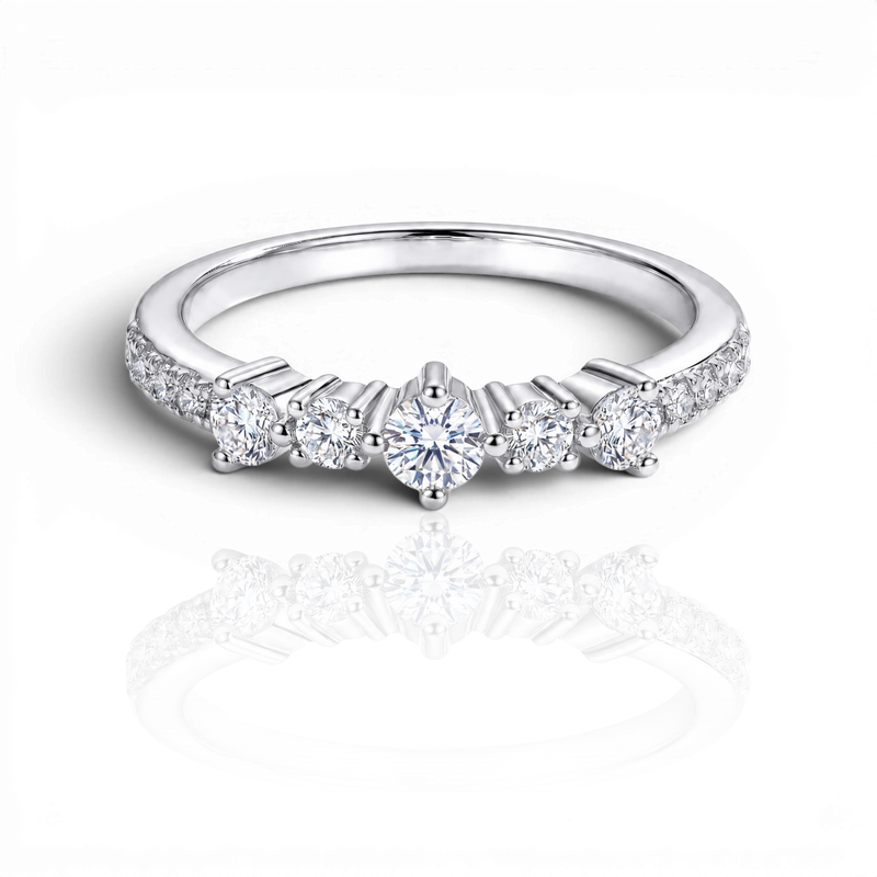 18K White Gold Vermeil