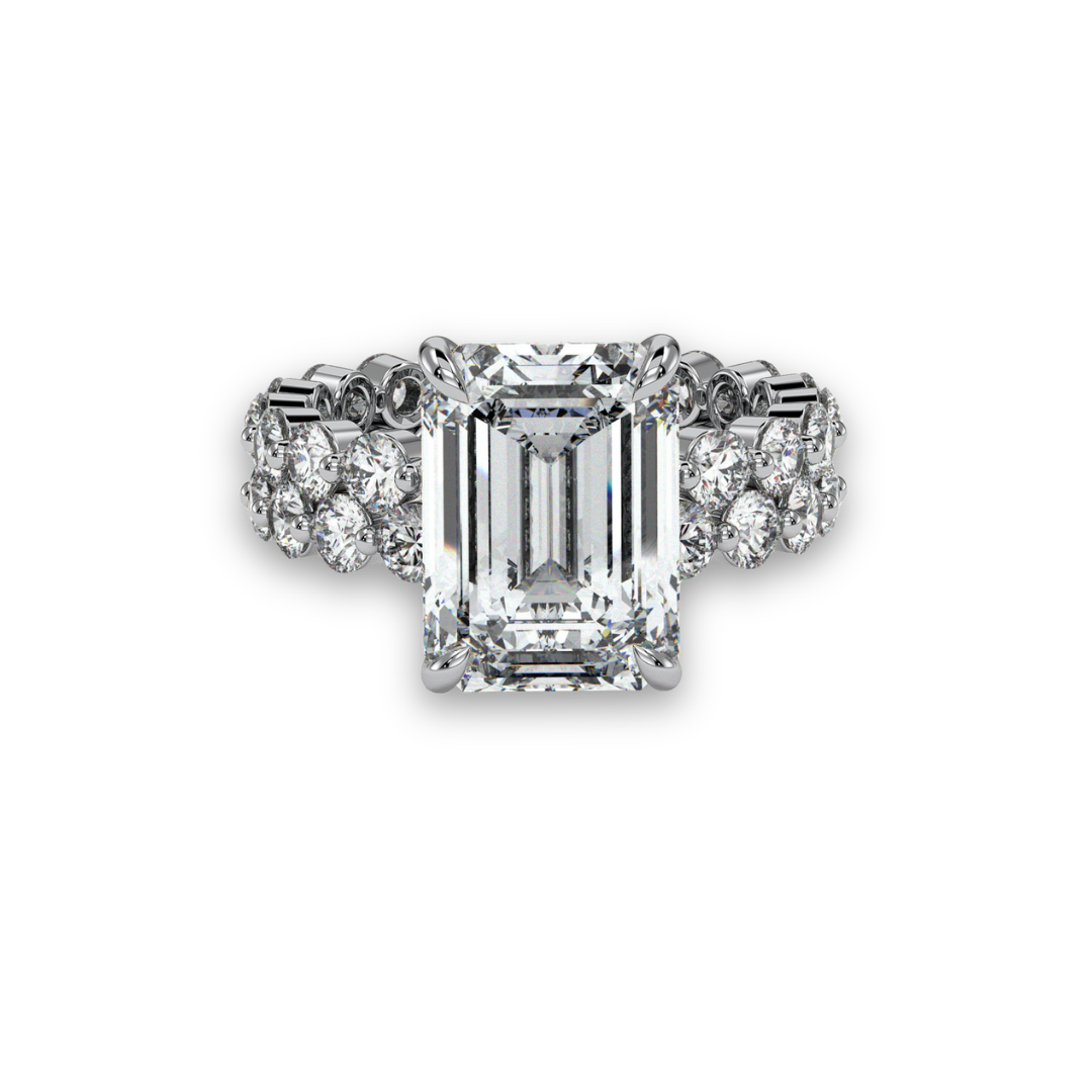 18K White Gold Vermeil