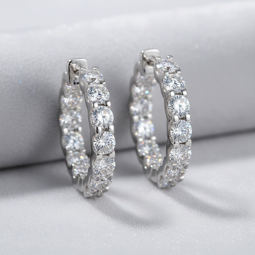 18K White Gold Vermeil