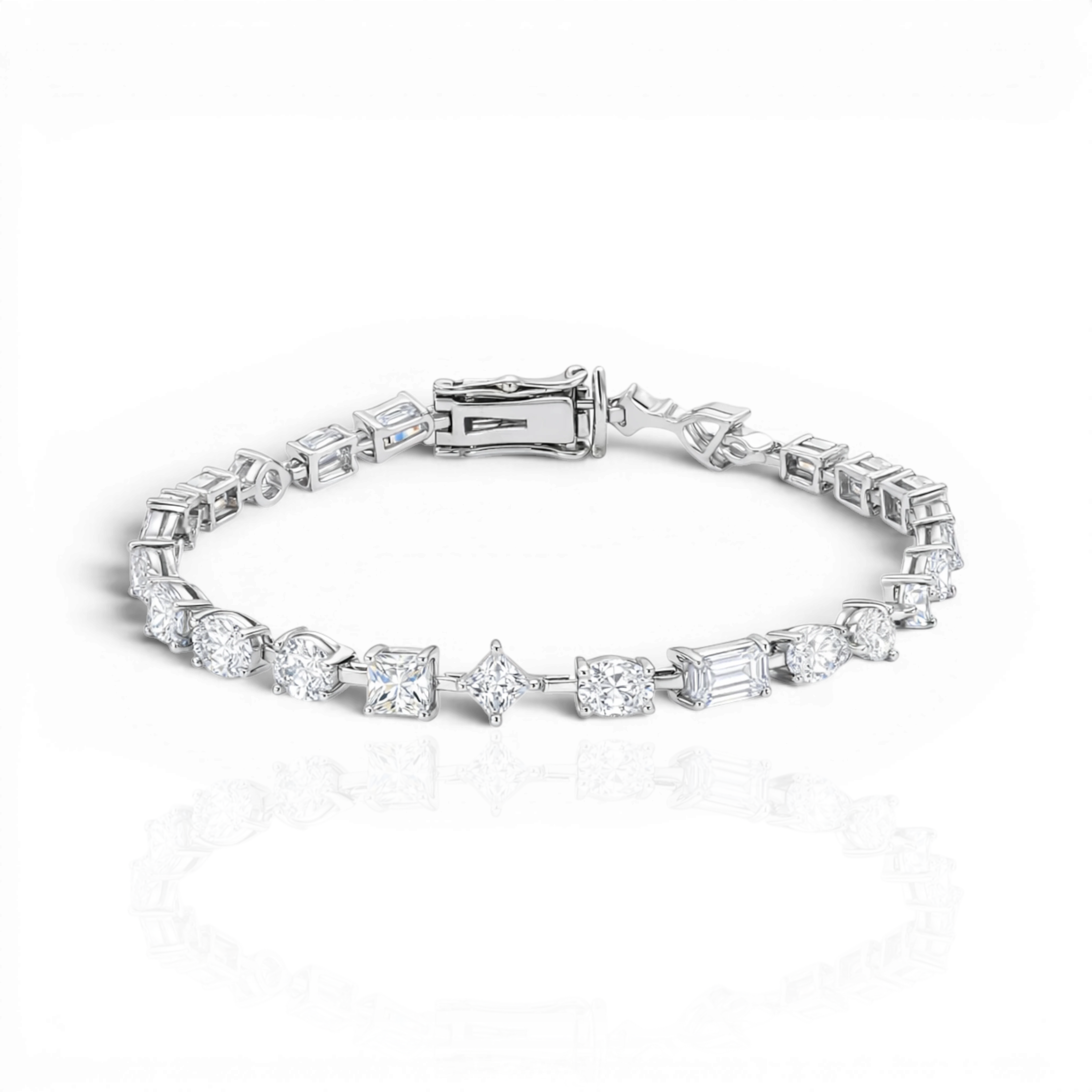 18K White Gold Vermeil