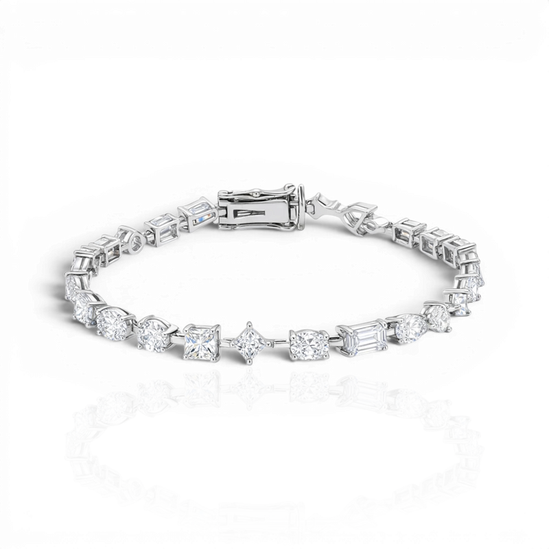 18K White Gold Vermeil