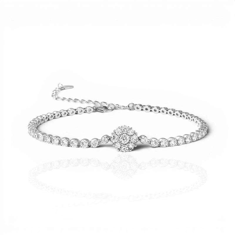 18K White Gold Vermeil
