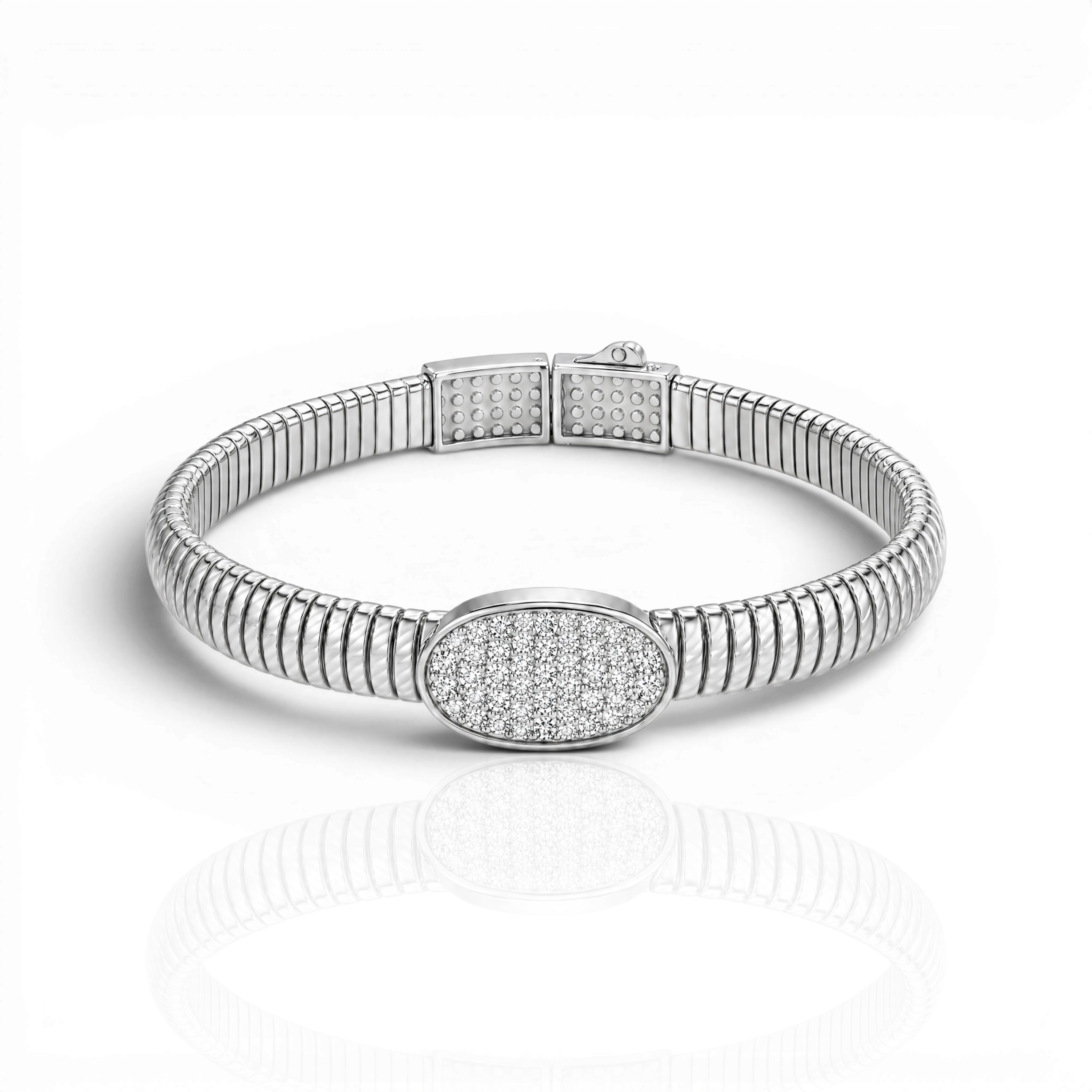 18K White Gold Vermeil