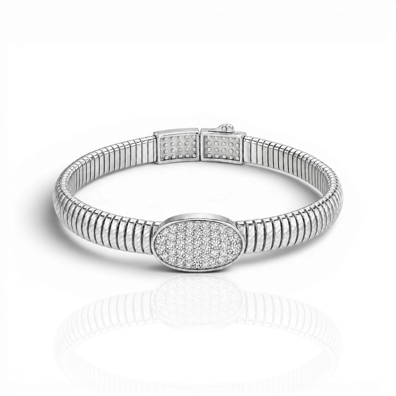 18K White Gold Vermeil