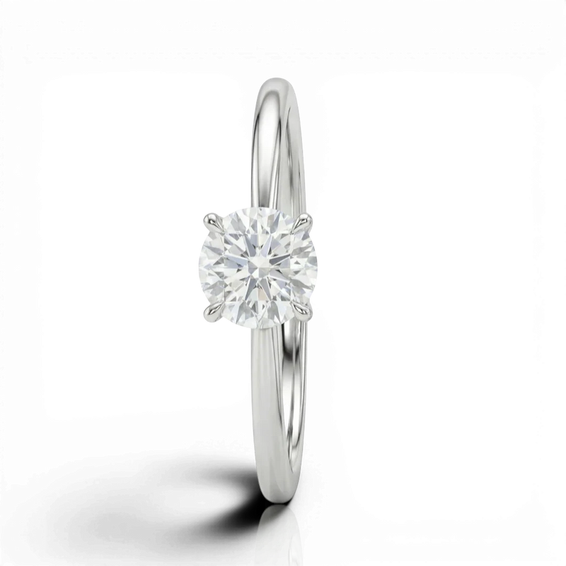 18K White Gold Vermeil / 1.00 CARAT