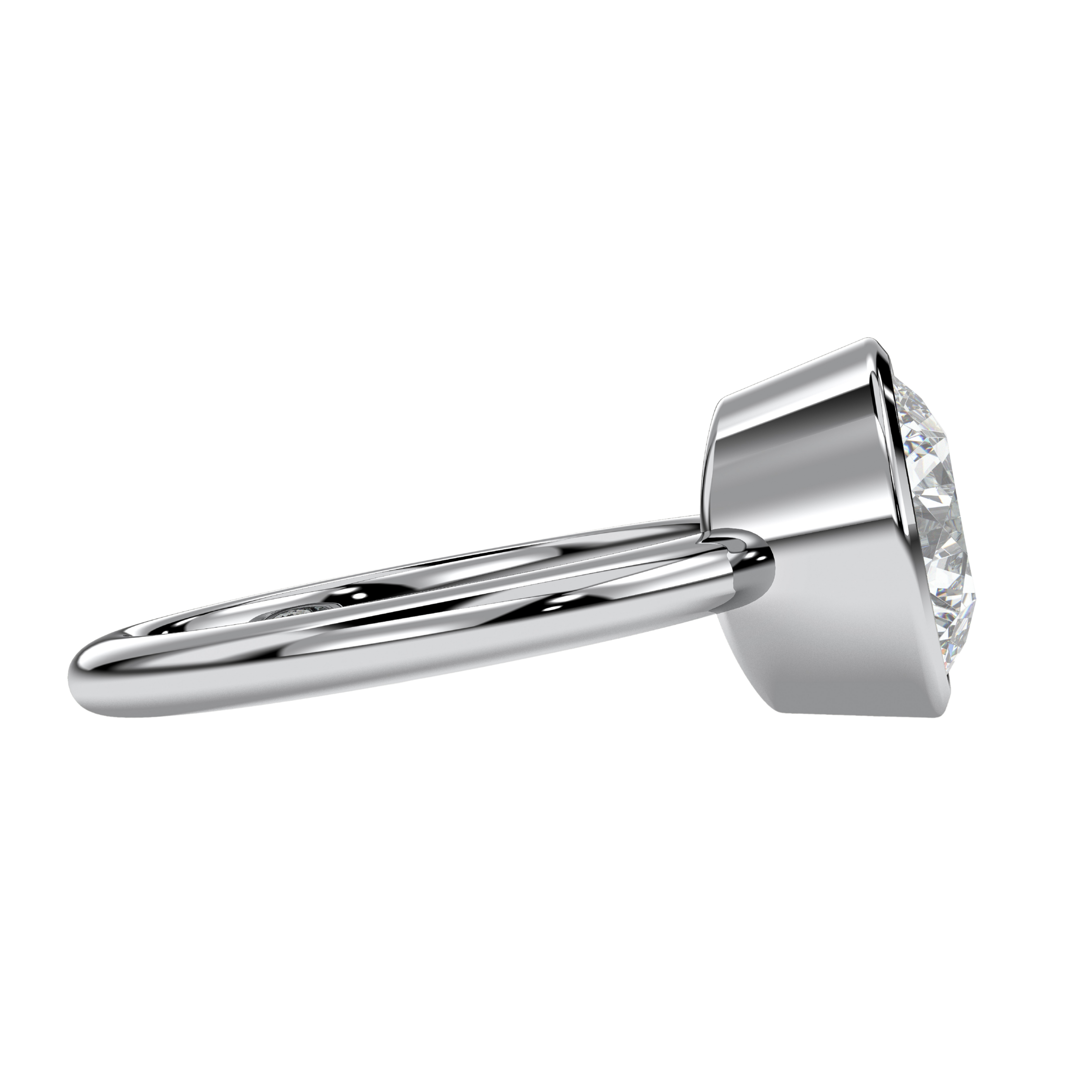 18K White Gold Vermeil