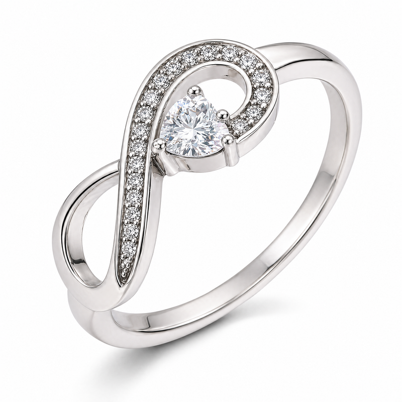 Auréa Infinity Heart Ring