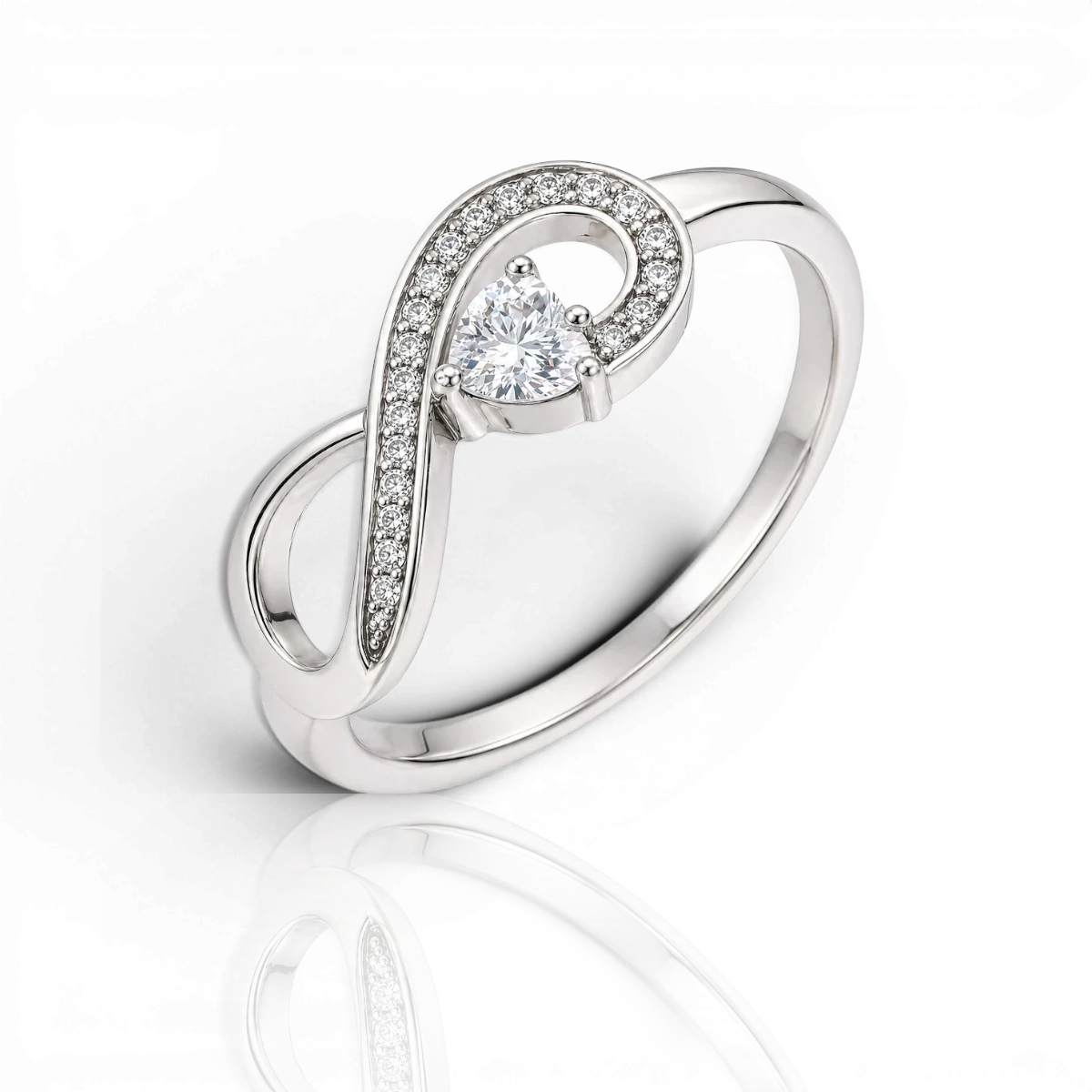18K White Gold Vermeil
