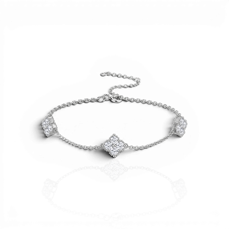 18K White Gold Vermeil