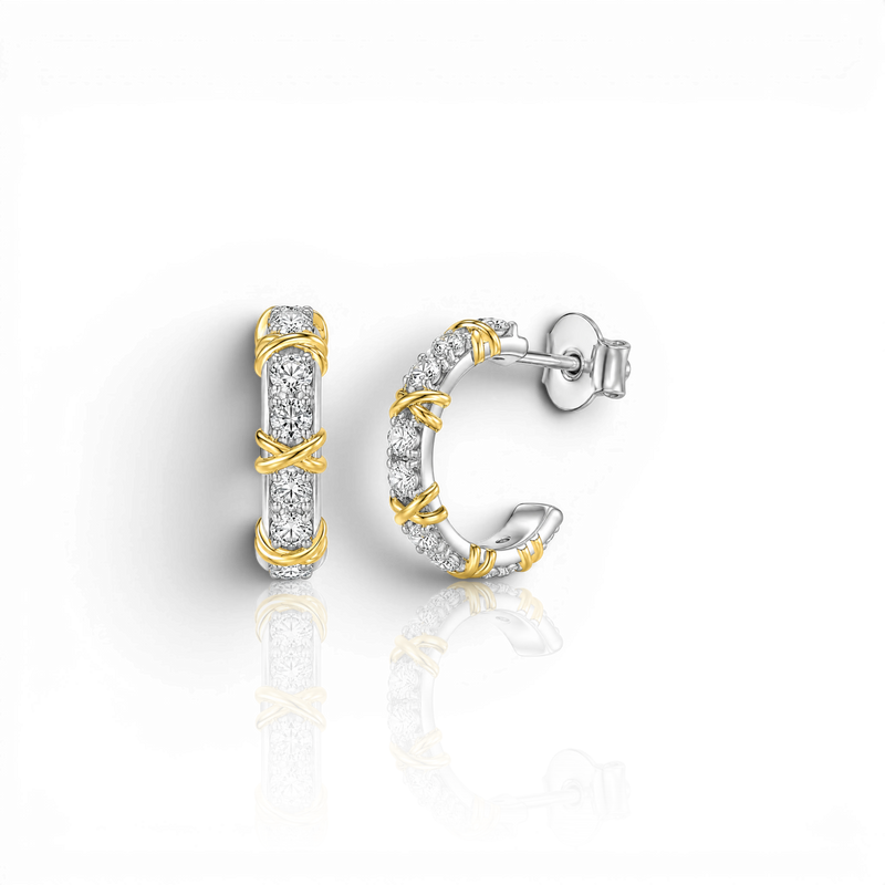 18K White Gold Vermeil