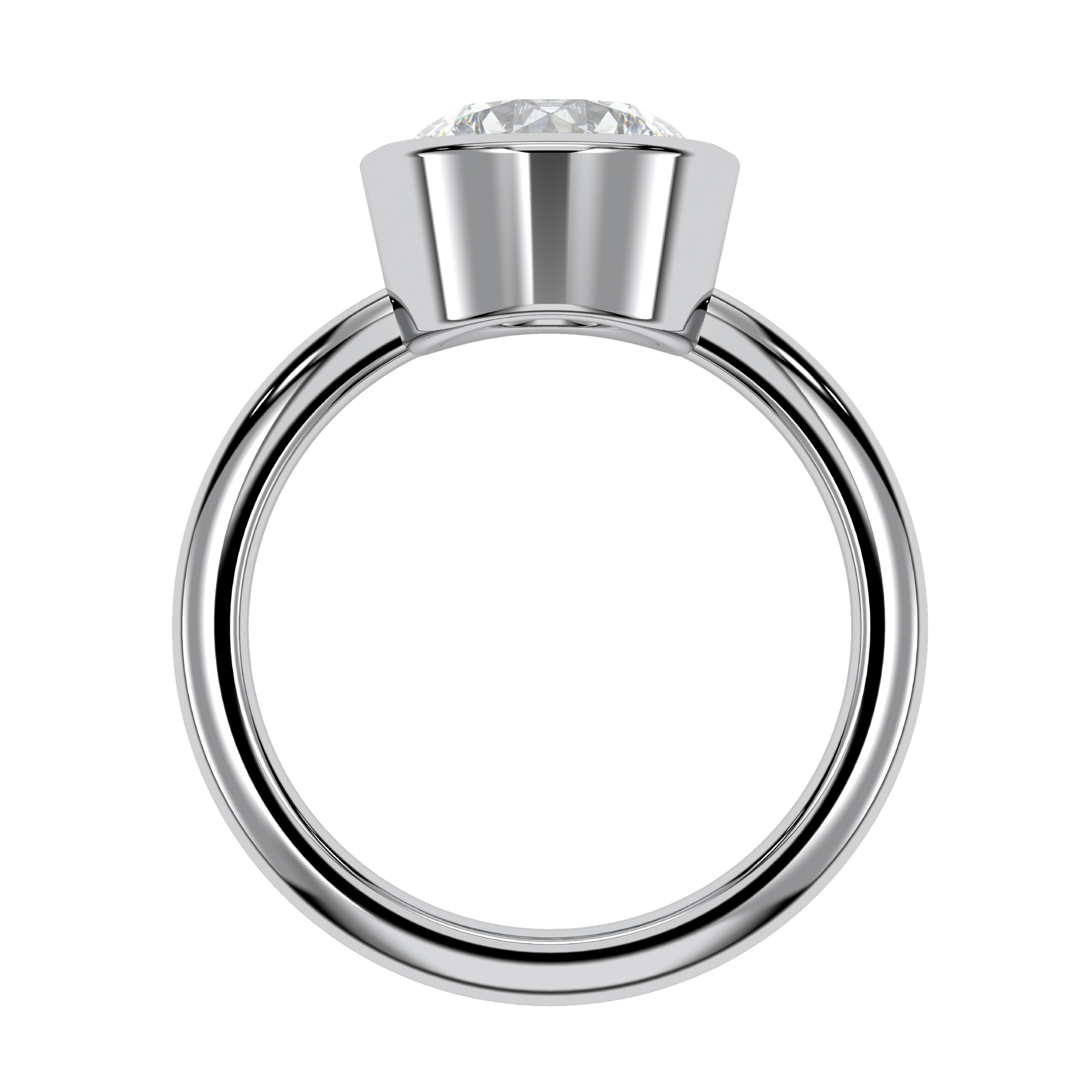 18K White Gold Vermeil