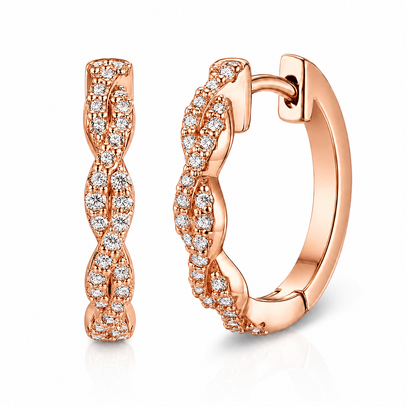 Seraphine Twist Huggie Earrings