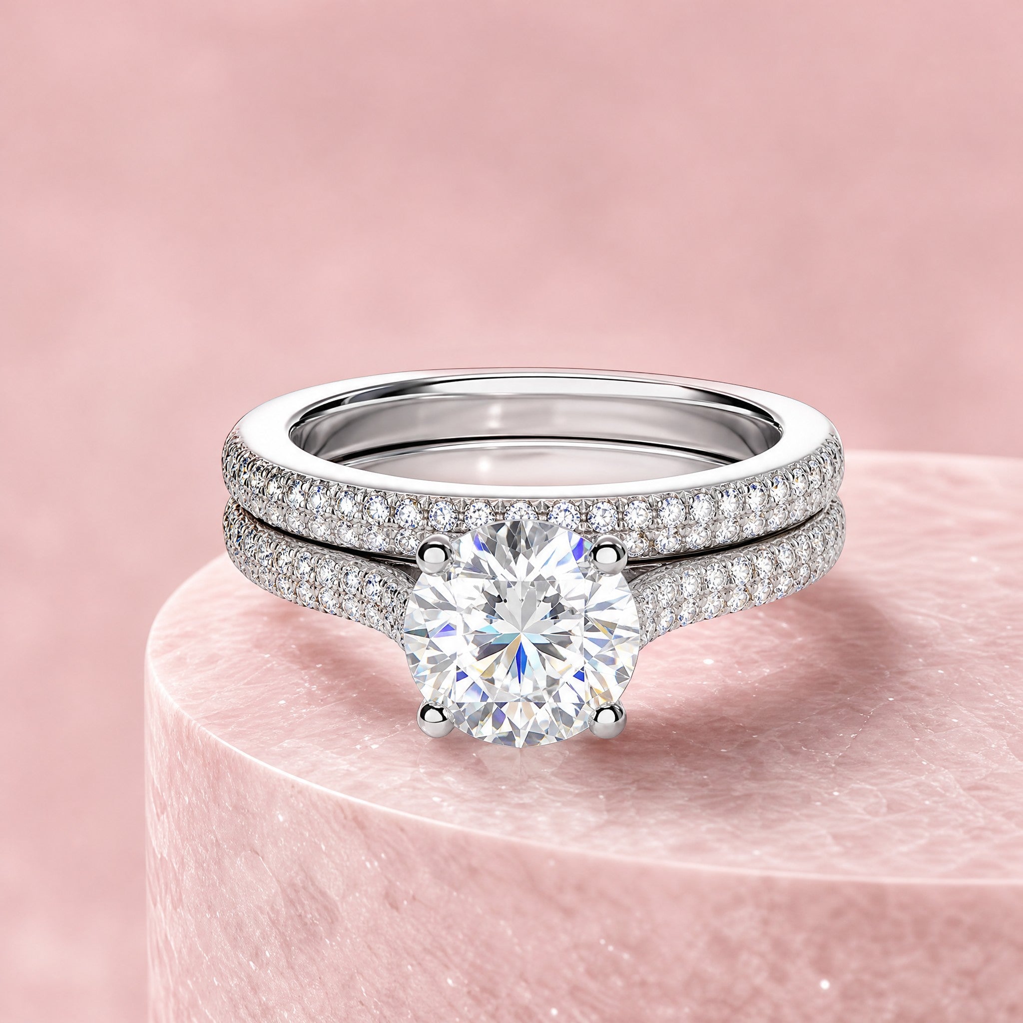 18K White Gold Vermeil
