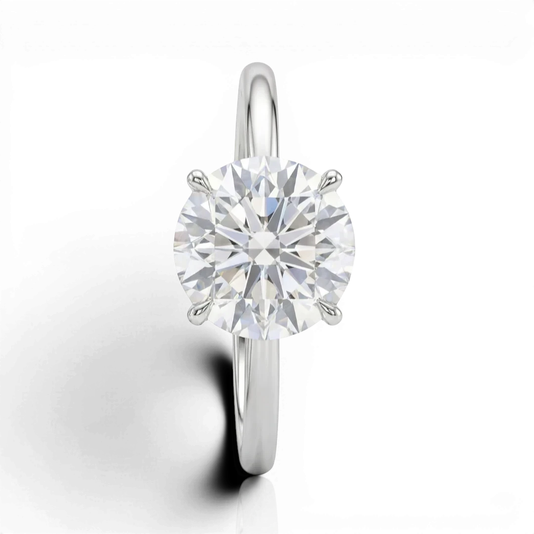 18K White Gold Vermeil / 3.00 CARAT