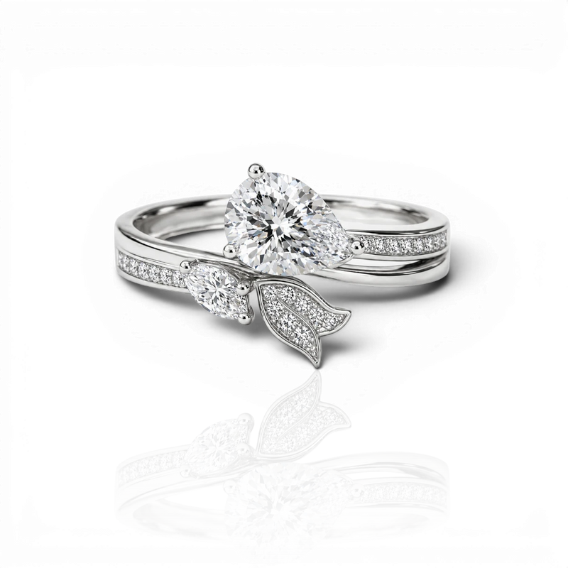 18K White Gold Vermeil