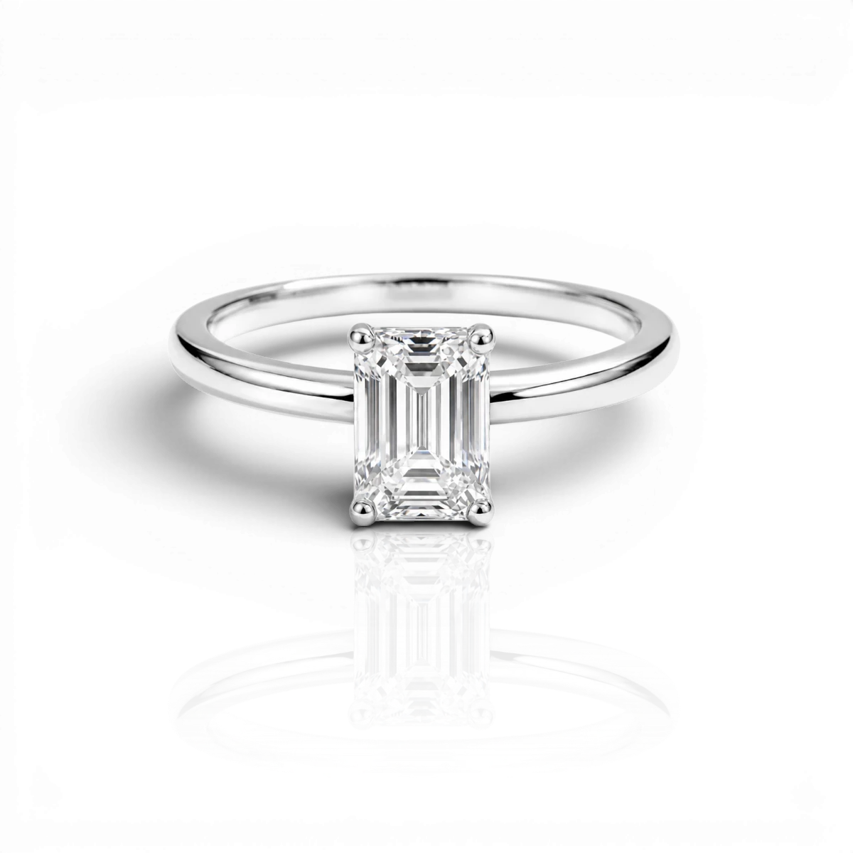18K White Gold Vermeil