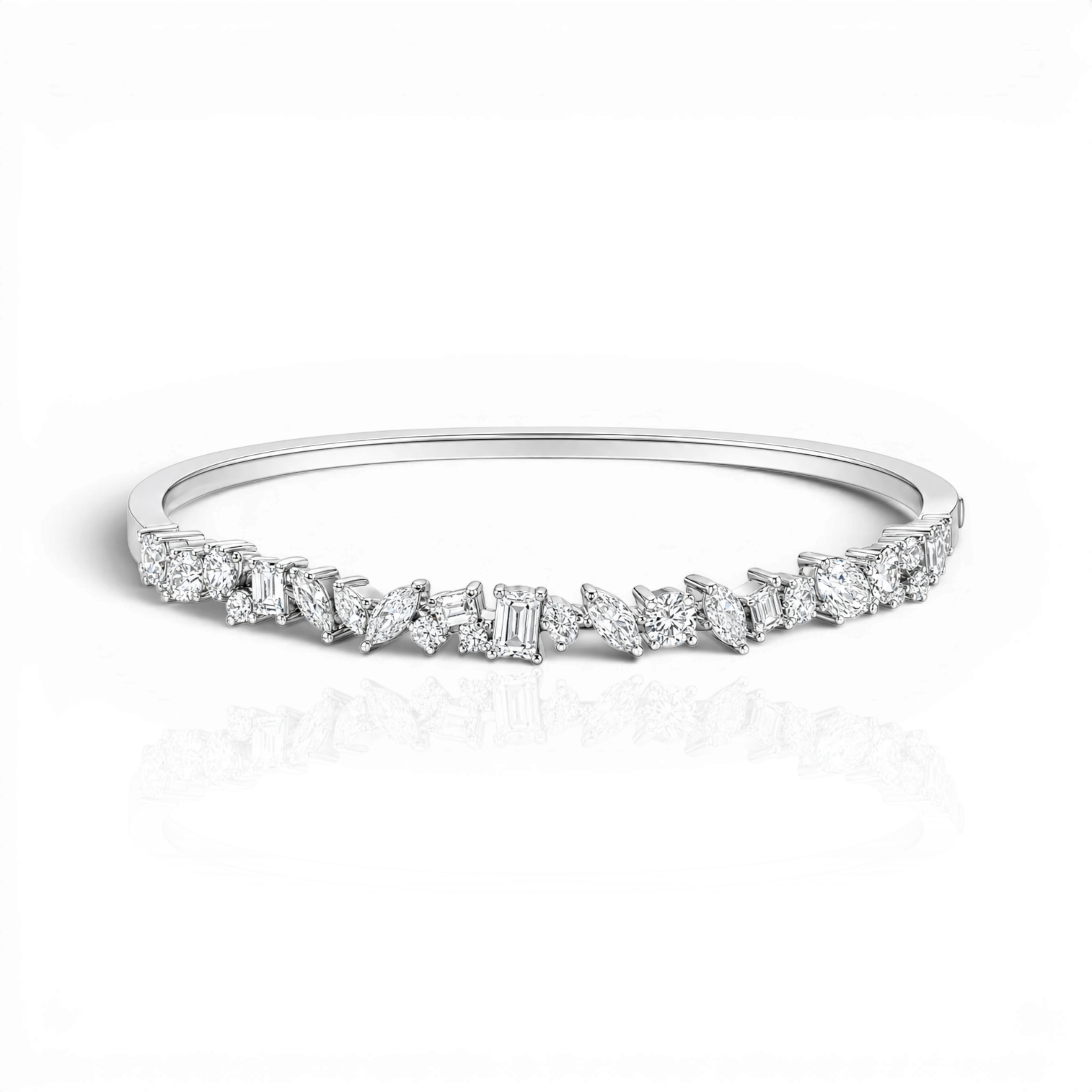 18K White Gold Vermeil