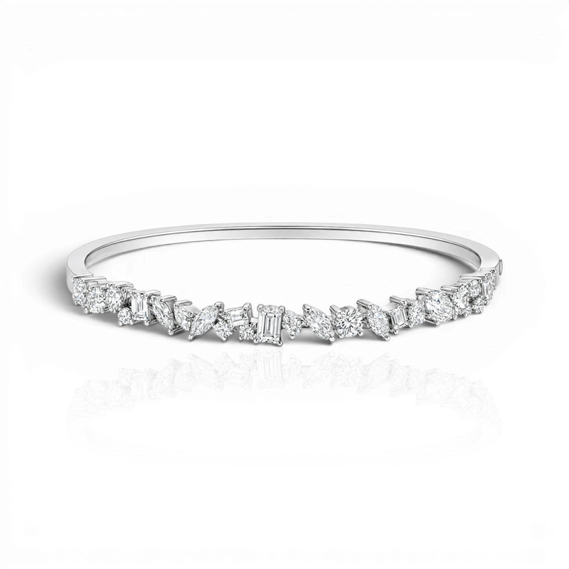 18K White Gold Vermeil