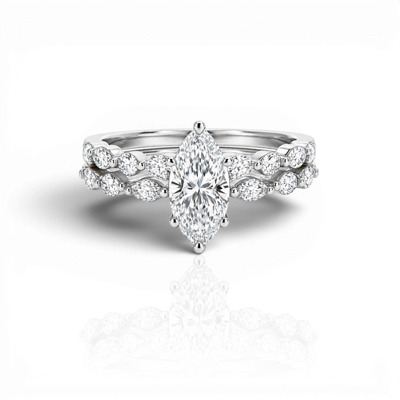 18K White Gold Vermeil