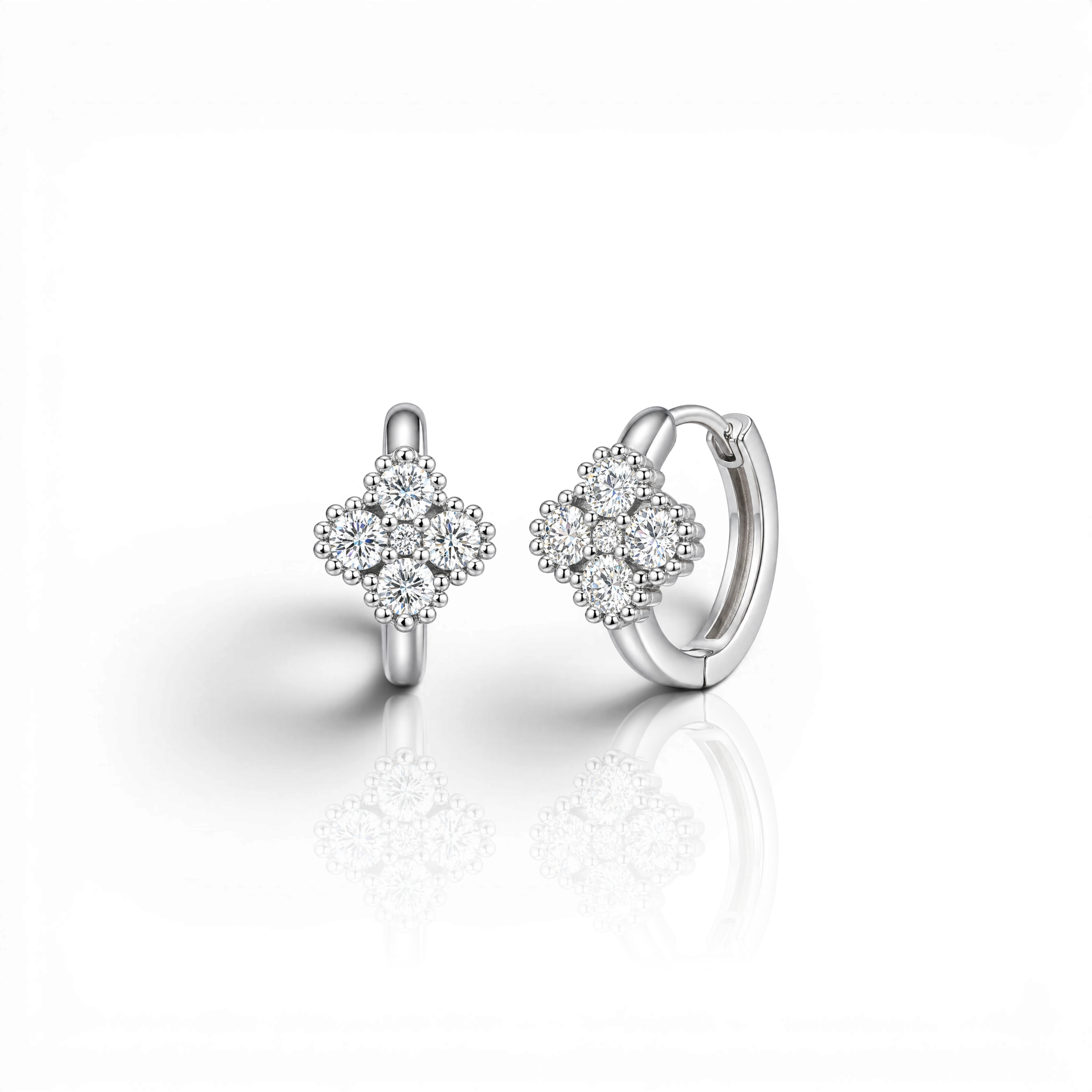 18K White Gold Vermeil