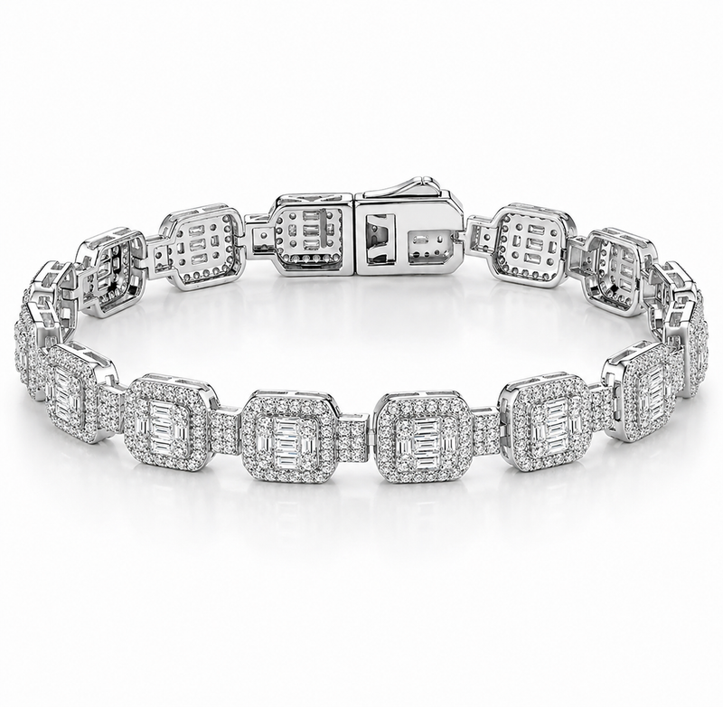 Éclat Grid Tennis Bracelet