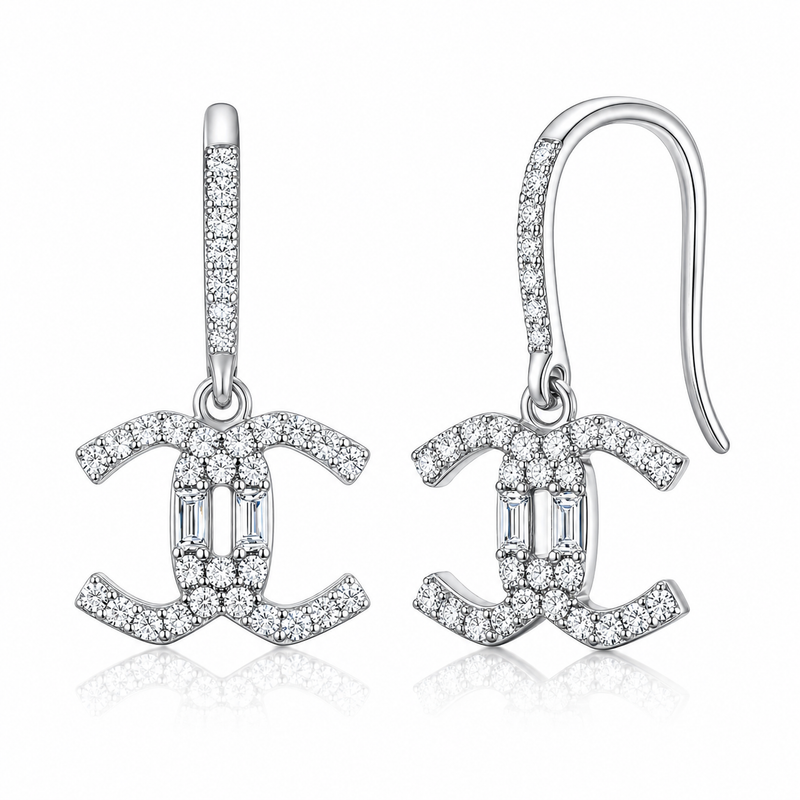 Éclat Monogram Drop Earrings