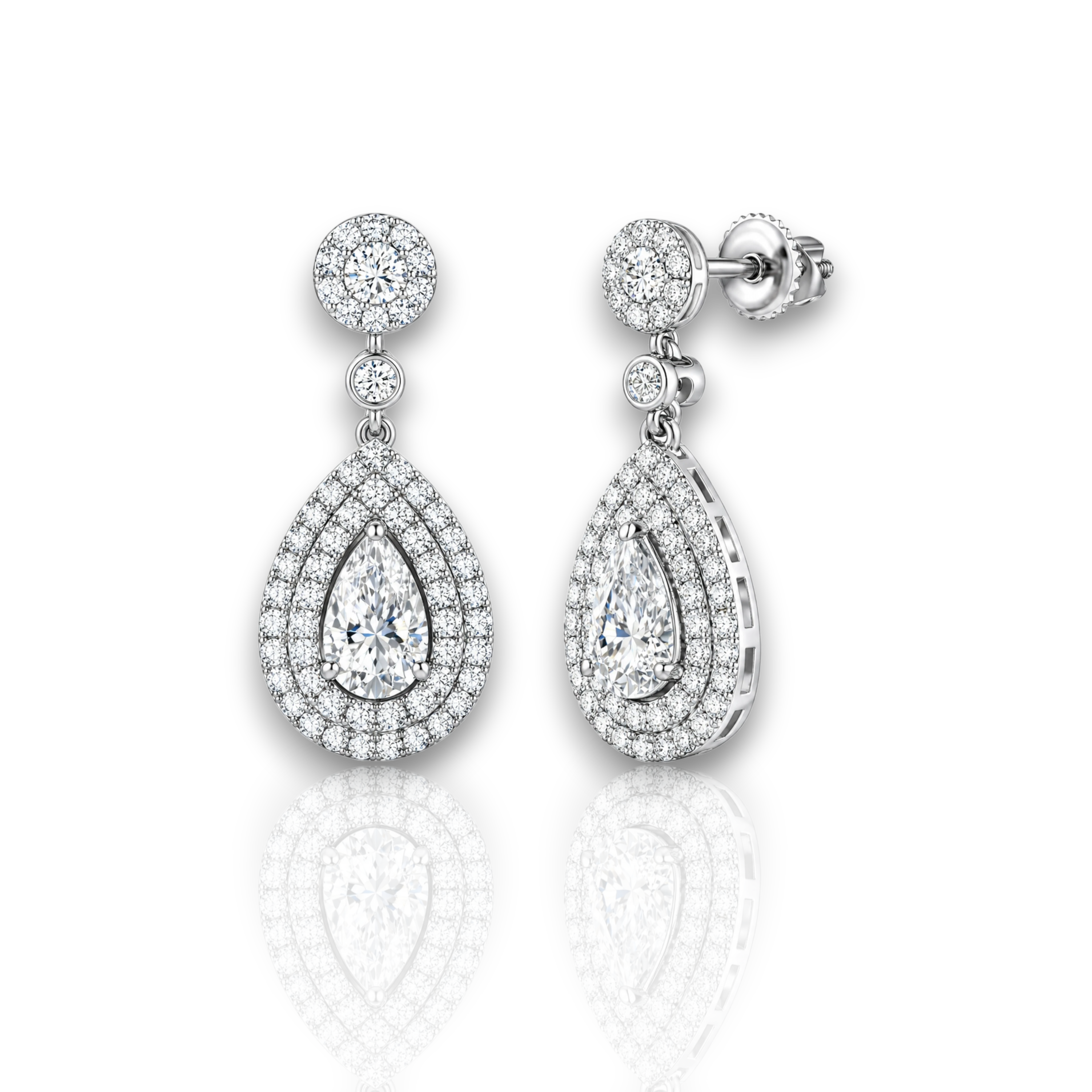 18K White Gold Vermeil
