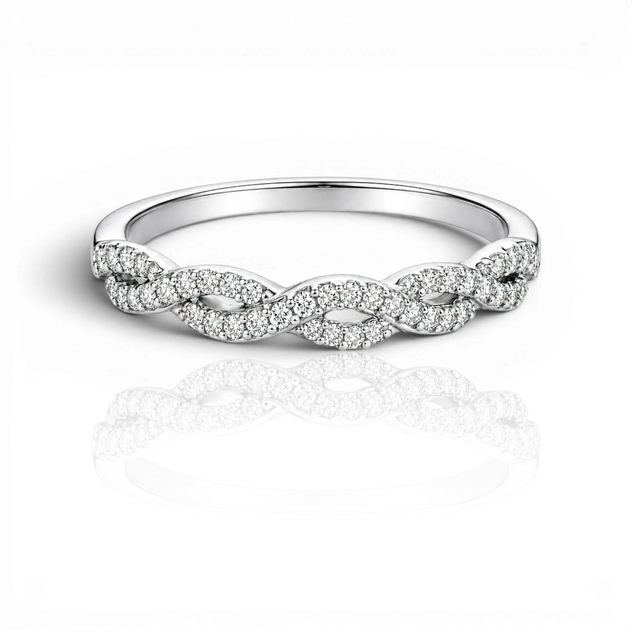 18K White Gold Vermeil