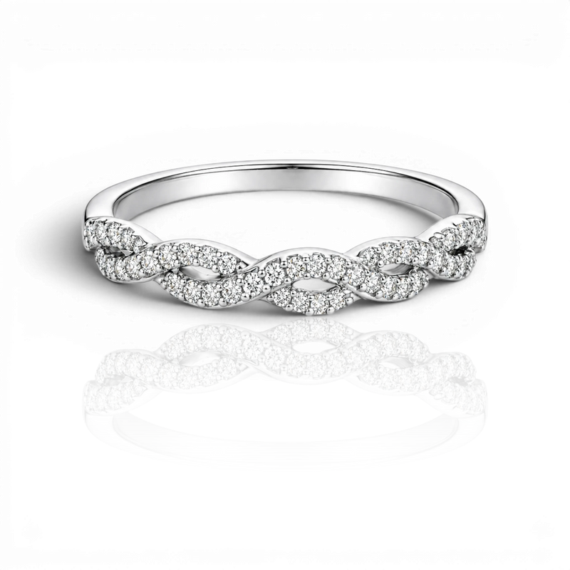 18K White Gold Vermeil