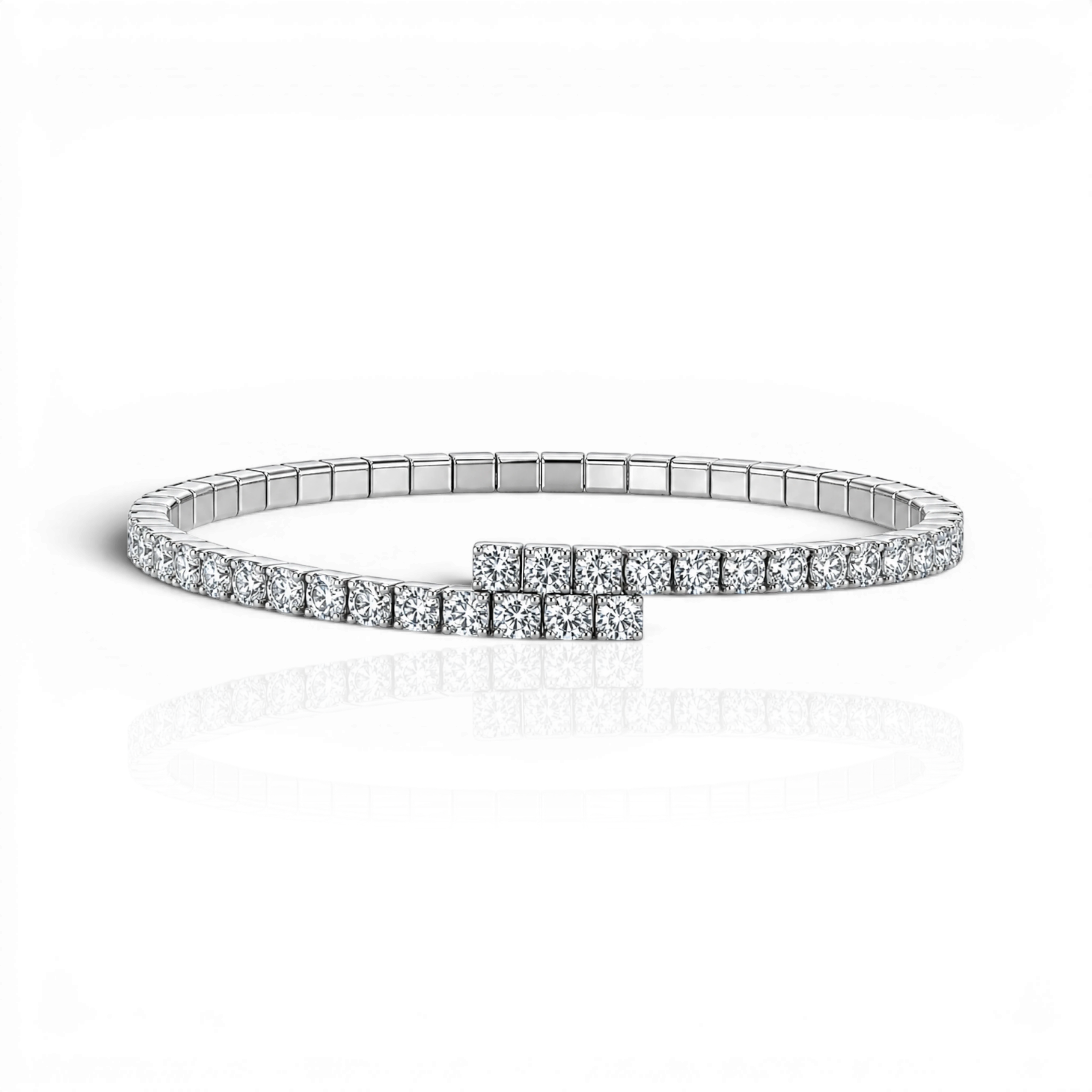 18K White Gold Vermeil