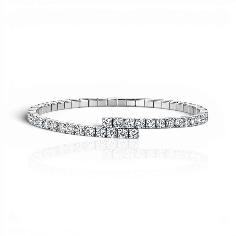 18K White Gold Vermeil