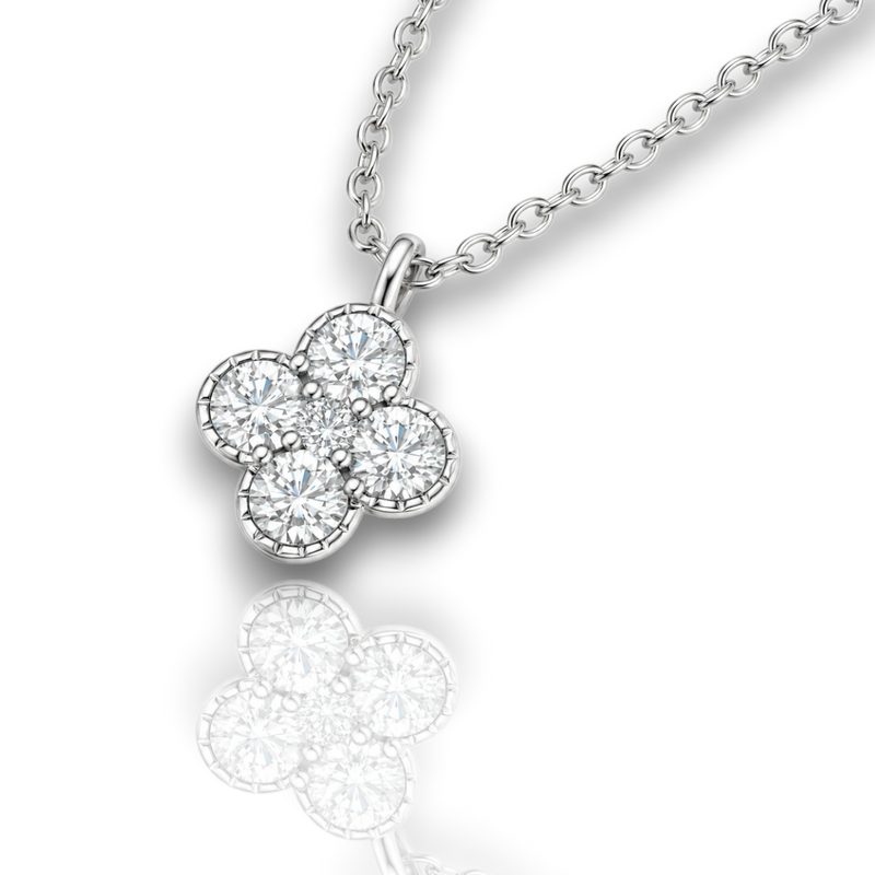 18K White Gold Vermeil