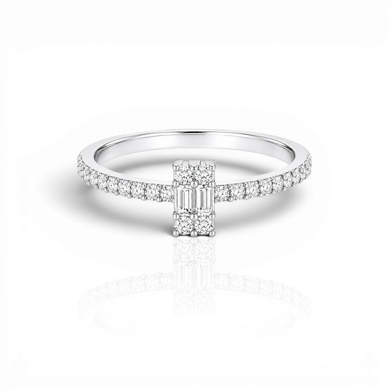 18K White Gold Vermeil