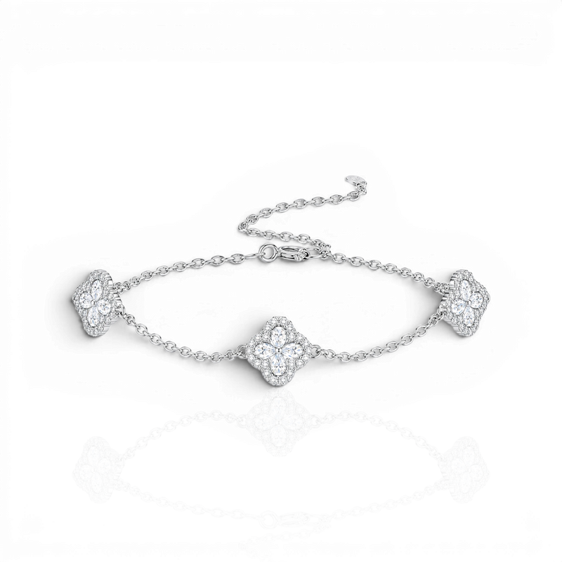 18K White Gold Vermeil
