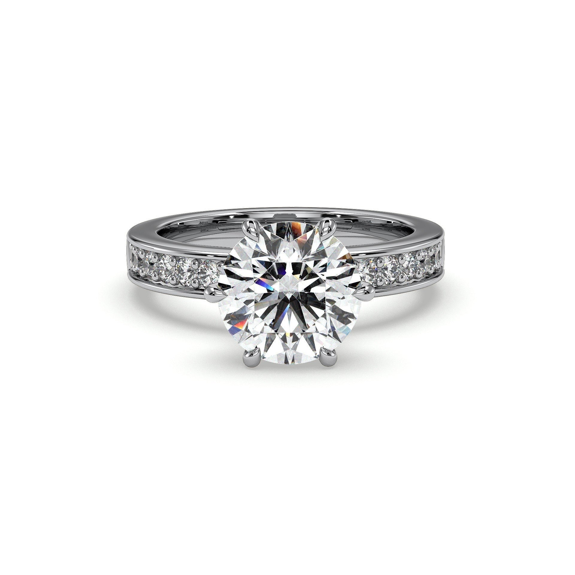 18K White Gold Vermeil