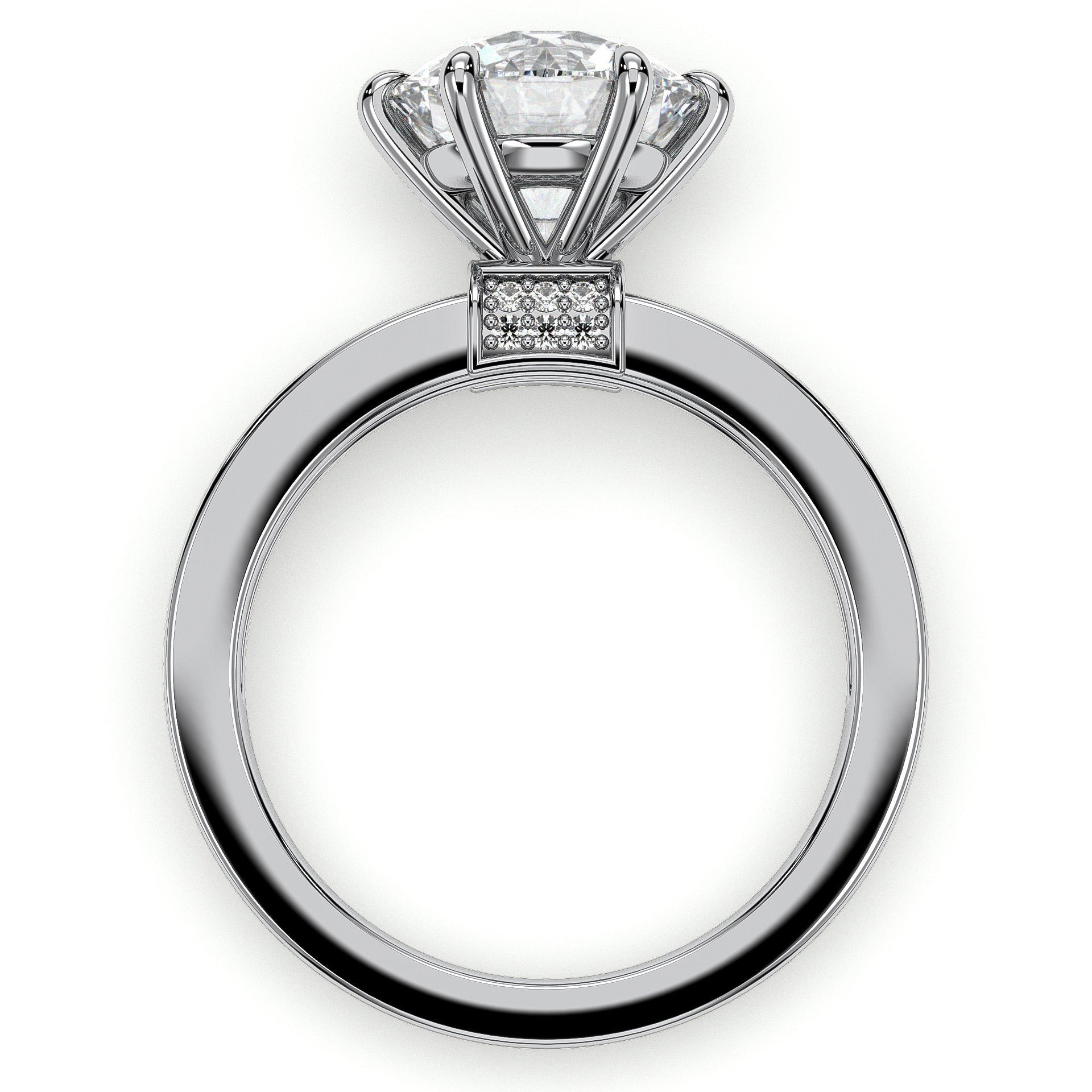 18K White Gold Vermeil
