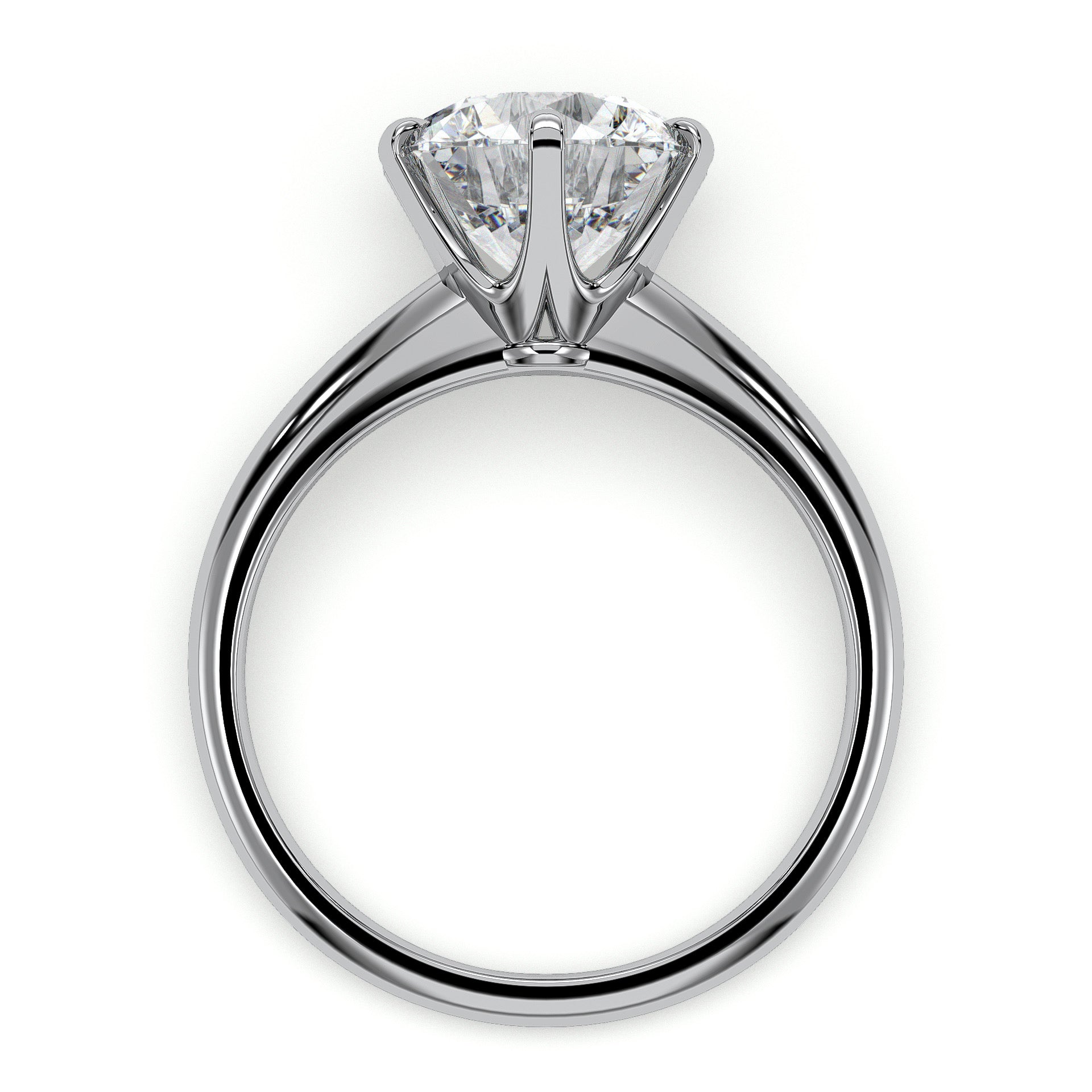 18K White Gold Vermeil / 3.00 CARAT