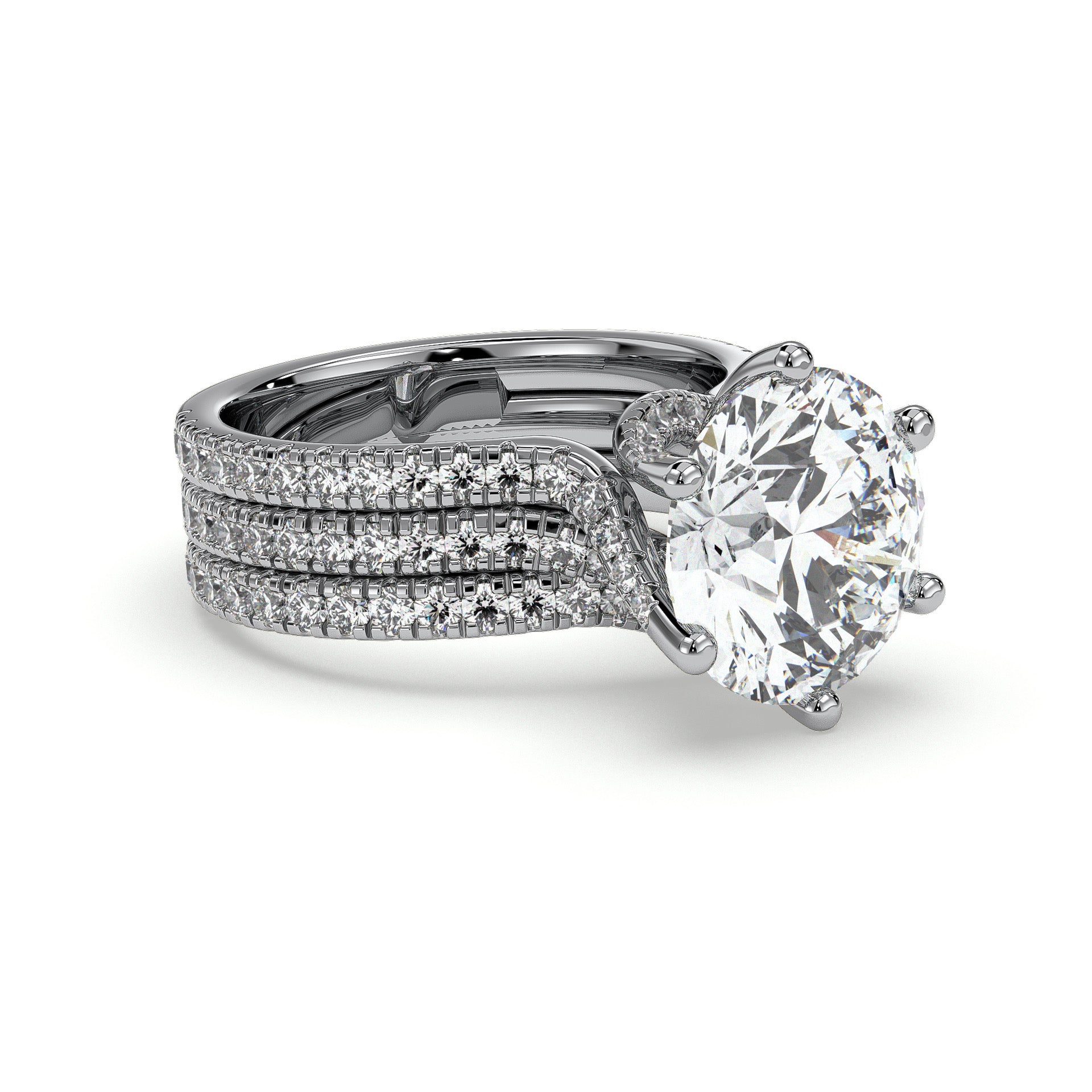 18K White Gold Vermeil