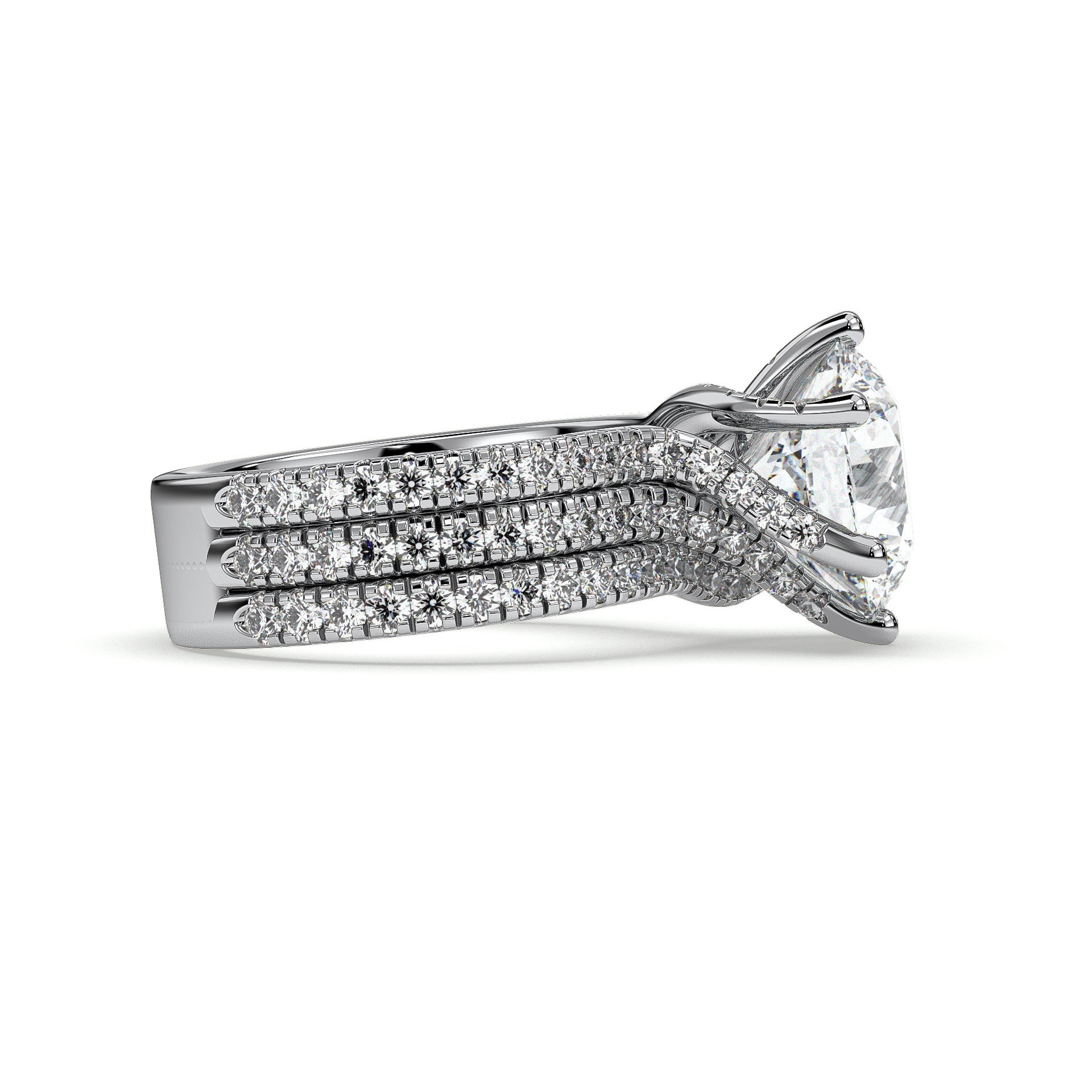 18K White Gold Vermeil