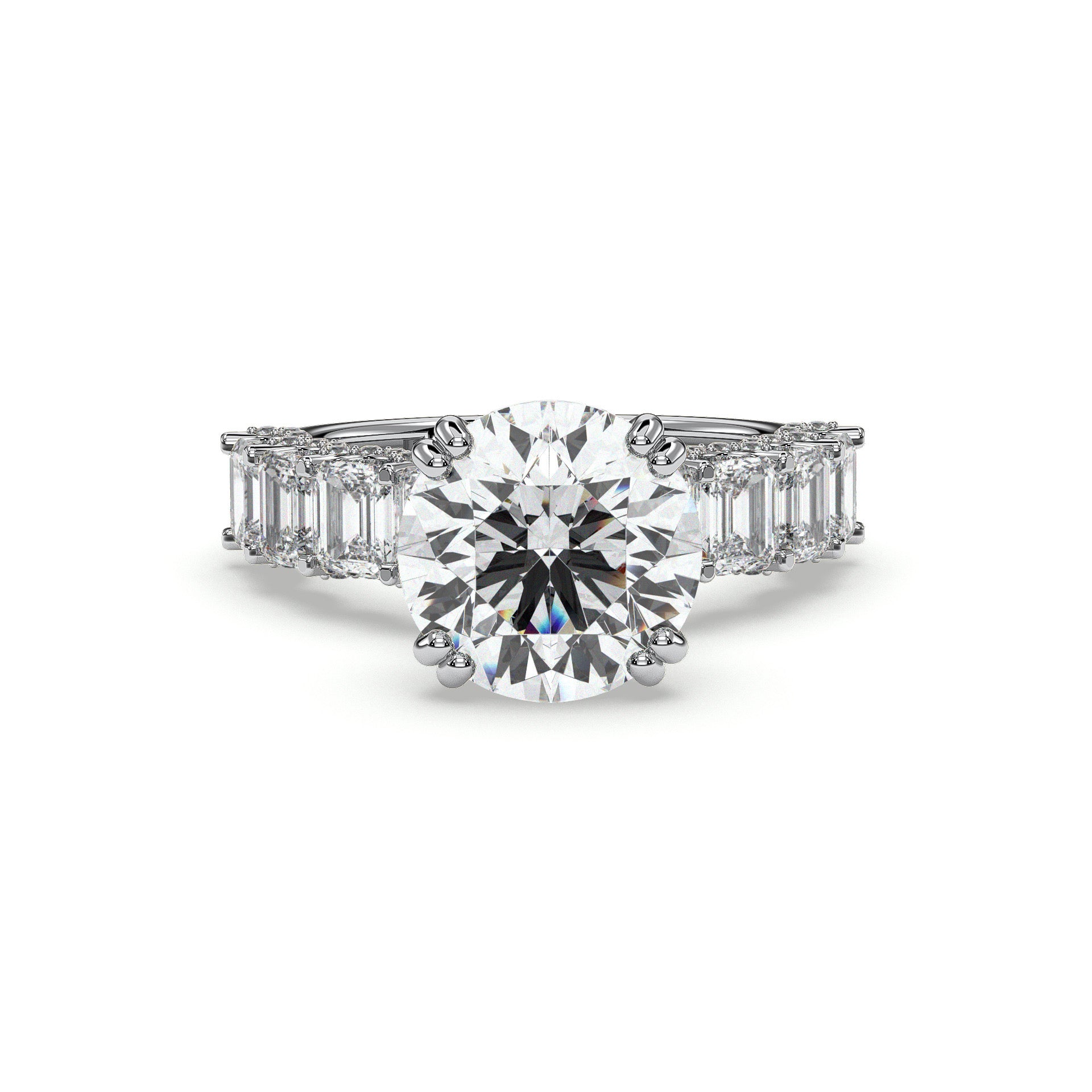 18K White Gold Vermeil